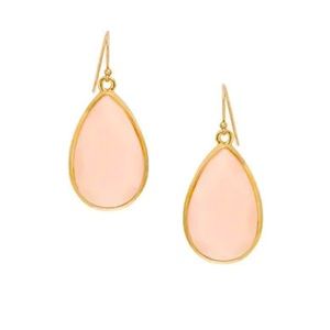 Kate Spade Day Tripper Blush/Gold Teardrop Earrings